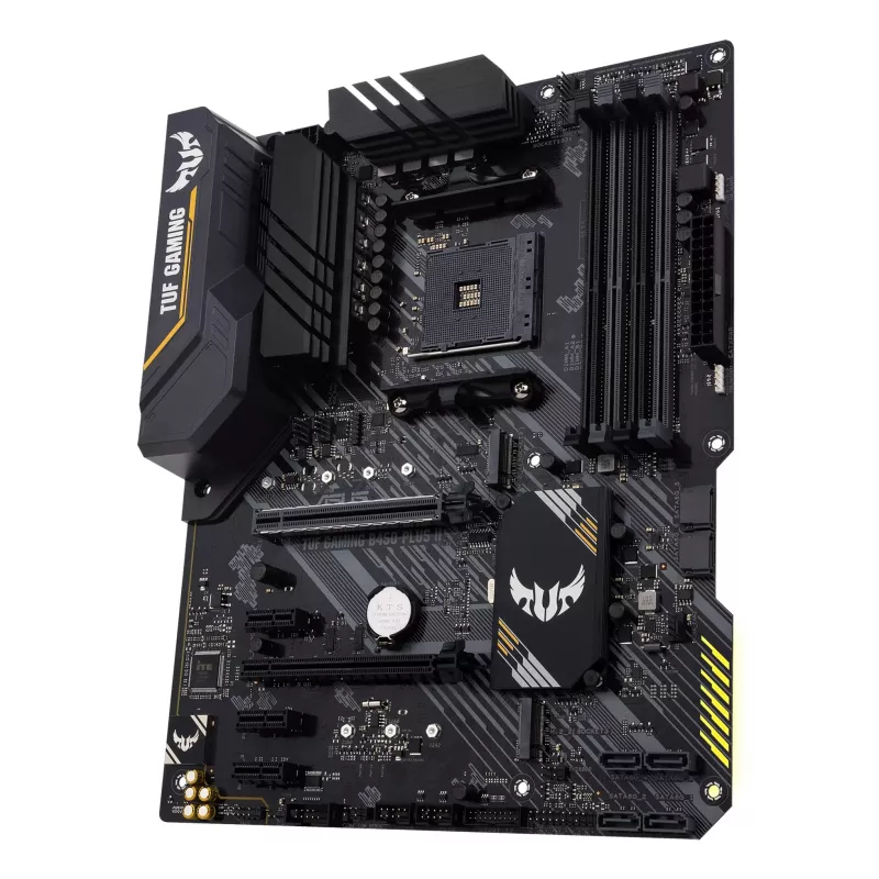 Płyta główna ASUS TUF GAMING B450-PLUS II ATX, AMD B450, Socket AM4, 4×DIMM DDR4, 128GB, 1×M.2, 6×SATA, HDMI 2.0b, DP1.2, Gigabit LAN