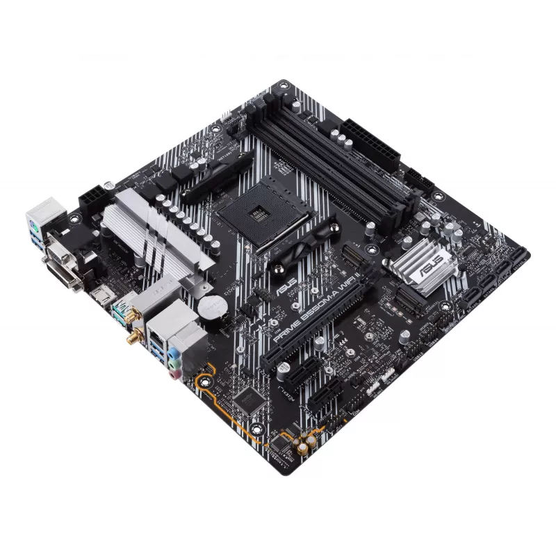 Płyta główna ASUS PRIME B550M-A WIFI II micro ATX — AMD B550, Socket AM4, DDR4, 4 DIMM, Wi‑Fi 6, Bluetooth 5.2, 2x M.2, HDMI 2.1