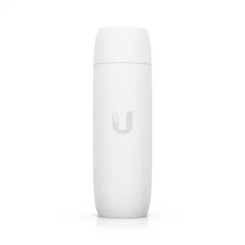 Przejściówka PoE UBIQUITI UACC-ADAPTER-POE-USBC — wejście 48 V, wyjście 5 V 0,25 A, kompaktowa 30,4×30,4×95 mm, biała