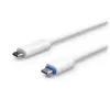 Przejściówka PoE UBIQUITI UACC-ADAPTER-POE-USBC — wejście 48 V, wyjście 5 V 0,25 A, kompaktowa 30,4×30,4×95 mm, biała