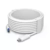 Przejściówka PoE UBIQUITI UACC-ADAPTER-POE-USBC — wejście 48 V, wyjście 5 V 0,25 A, kompaktowa 30,4×30,4×95 mm, biała
