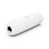 Przejściówka PoE UBIQUITI UACC-ADAPTER-POE-USBC — wejście 48 V, wyjście 5 V 0,25 A, kompaktowa 30,4×30,4×95 mm, biała
