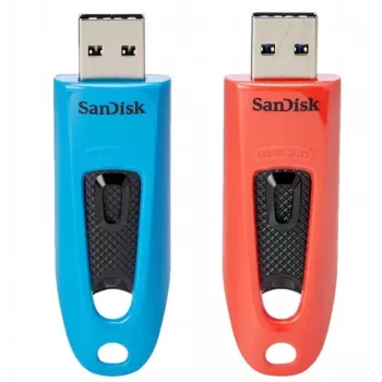 WESTERN DIGITAL SanDisk Cruzer Ultra - 64GB pamięć USB - USB 3.0 - czerwona, zestaw 2 sztuk