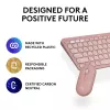 Logitech Pebble 2 Combo Bezprzewodowa Klawiatura i Mysz Różowa QWERTY