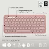 Logitech Pebble 2 Combo Bezprzewodowa Klawiatura i Mysz Różowa QWERTY