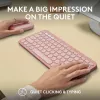 Logitech Pebble 2 Combo Bezprzewodowa Klawiatura i Mysz Różowa QWERTY