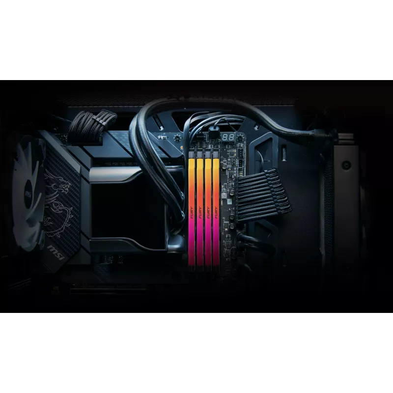 Kingston Technology FURY 32GB 6400MT/s DDR5 CL32 DIMM (Zestaw 2 szt.) Renegade RGB