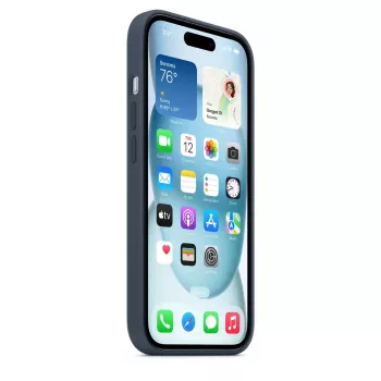 Cover Apple iPhone 15 Silicone Case z MagSafe Storm niebieski