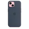 Cover Apple iPhone 15 Silicone Case z MagSafe Storm niebieski