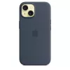 Cover Apple iPhone 15 Silicone Case z MagSafe Storm niebieski