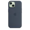 Cover Apple iPhone 15 Silicone Case z MagSafe Storm niebieski