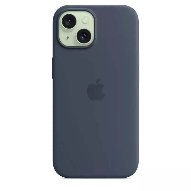 Cover Apple iPhone 15 Silicone Case z MagSafe Storm niebieski
