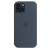 Cover Apple iPhone 15 Silicone Case z MagSafe Storm niebieski