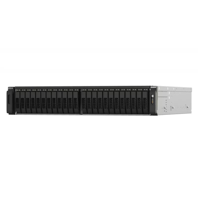 QNAP TS-h2490FU NAS Rack (2U) EPYC 7232P 64 GB DDR4 0 TB QuTS hero Czarny, Szary