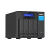 QNAP TVS-H474 NAS Tower Intel® Pentium® G7400 8 GB DDR4 0 TB QuTS hero Czarny