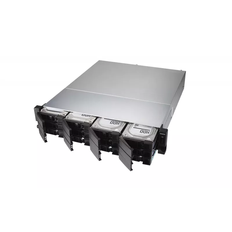 QNAP TS-H1886XU-RP-R2 NAS Rack (3U) Intel® Xeon® D D-1622 32 GB DDR4 0 TB QuTS hero Czarny, Szary