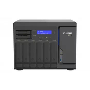 QNAP TS-h886 NAS Tower Intel® Xeon® D D-1602 8 GB DDR4 0 TB QuTS hero Czarny