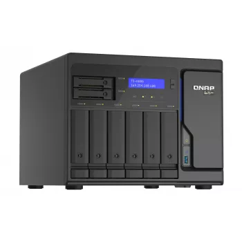 QNAP TS-h886 NAS Tower Intel® Xeon® D D-1602 8 GB DDR4 0 TB QuTS hero Czarny