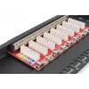DIGITUS Patch Panel CAT6A ekranowany, 8 portów 1/2U, montaż w szafie 10 cali, czarny RAL 9005