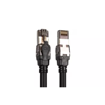 Kabel krosowy DIGITUS - Kat. 8.1 - S/FTP - AWG 24/7 - 1m - czarny
