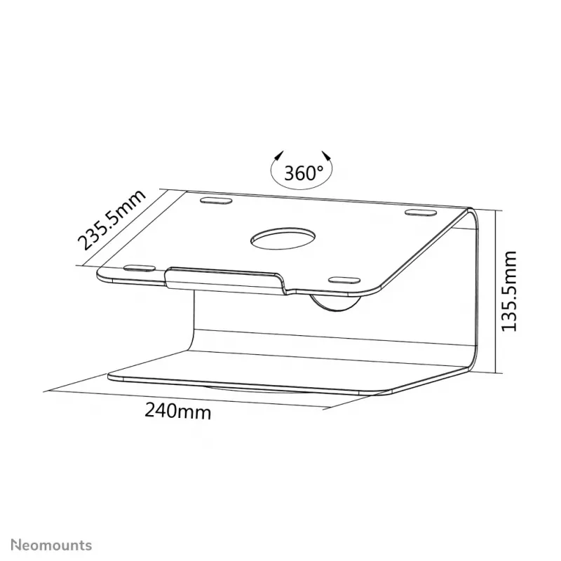 Neomounts NSLS050 podstawa pod laptop 10-17 cali – obrotowa – uniwersalna