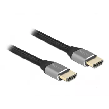Kabel DELOCK Ultra High Speed HDMI - wtyk męski / wtyk męski - 48 Gb/s 8K 60 Hz - 3 m - szary