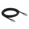 Kabel DELOCK Ultra High Speed HDMI - wtyk męski / wtyk męski - 48 Gb/s 8K 60 Hz - 3 m - szary