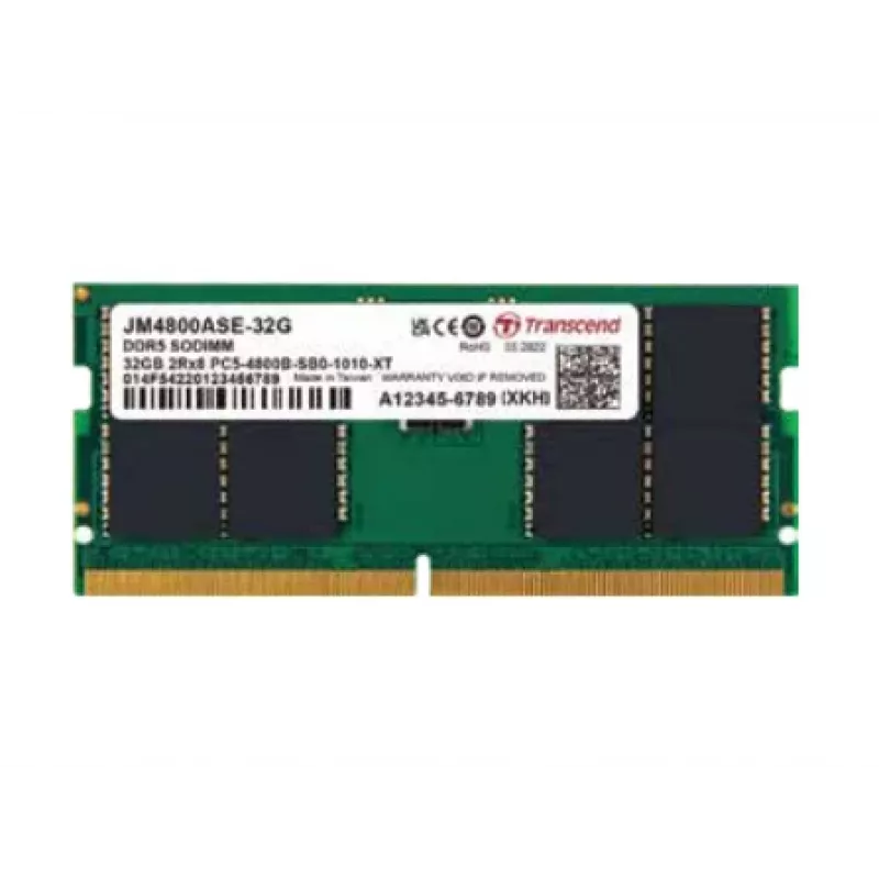 TRANSCEND Jetmemory 32GB DDR5 4800 So-DIMM 2rx8 1,1V