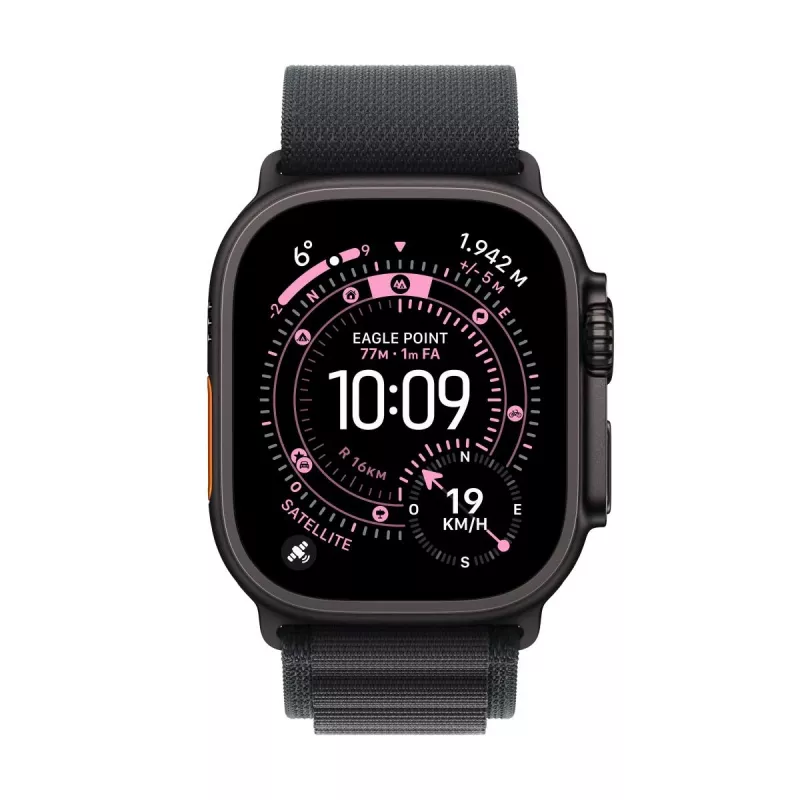 APPLE Watch Ultra 3 (2025) LTE 49mm Titanium Case z pętlą Alpine Loop Small - Czarny