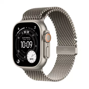 APPLE Watch Ultra 3 (2025) 5G 49mm Natural Titanium Case z Natural Titanium Milanese Loop S