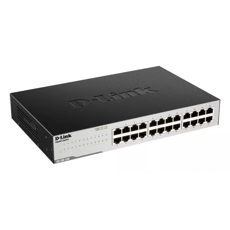 D-Link GO-SW-24G Niezarządzalny L2 Gigabit Ethernet (10/100/1000) 1U Czarny