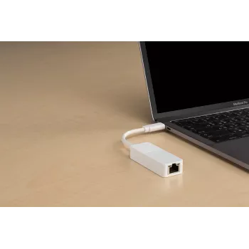 Adapter D-Link USB-C do Gigabit Ethernet, przewodowy, USB Type-C, Ethernet, 1000 Mbit/s, biały