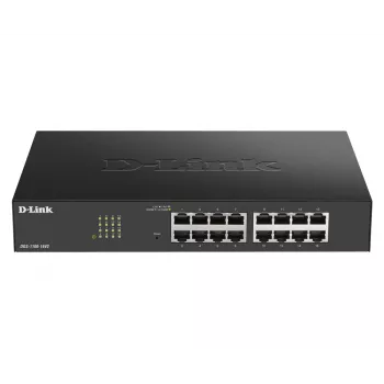 D-Link DGS-1100-16V2 Zarządzany przełącznik L2 Gigabit Ethernet (10/100/1000) Czarny