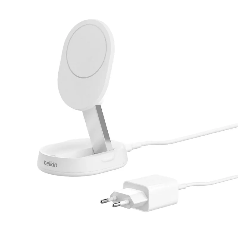 BELKIN bezprzewodowa podstawka ładująca - Boostcharge Pro - Qi2 15W - biały