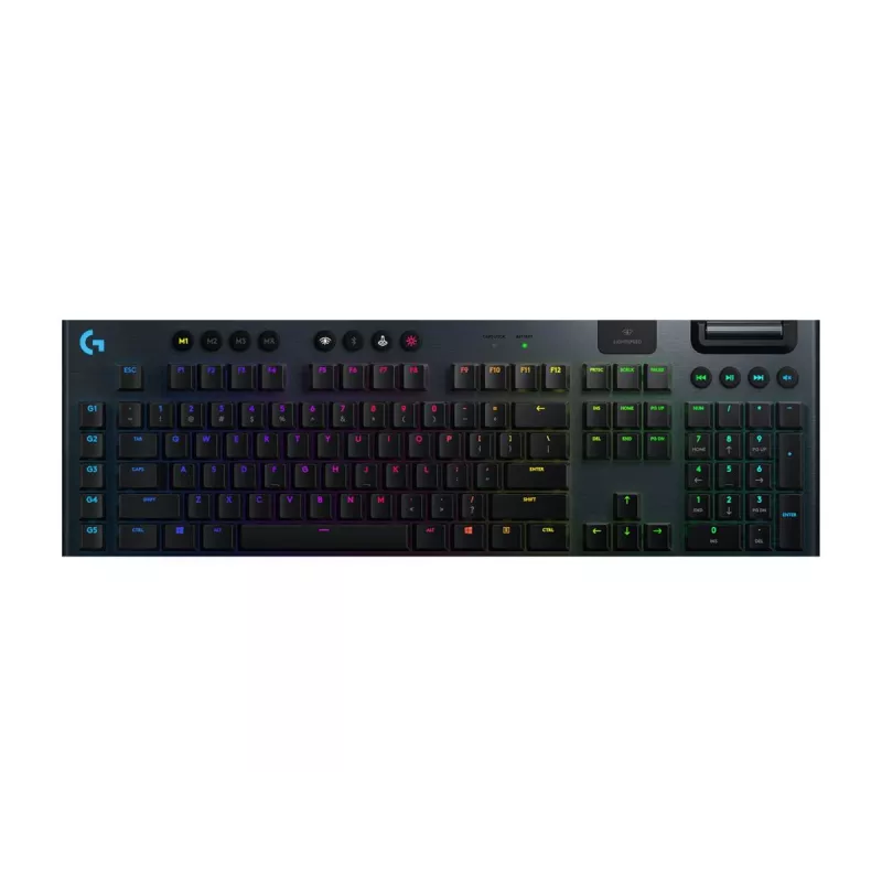 LOGITECH G915 Lightspeed Wireless RGB Mechaniczna Klawiatura Gamingowa - Czarny - Qwertz Deutsch - Dotykowa