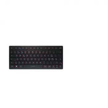 Klawiatura CHERRY KW 9200 MINI uniwersalna USB + RF Wireless + Bluetooth QWERTZ szwajcarska czarna