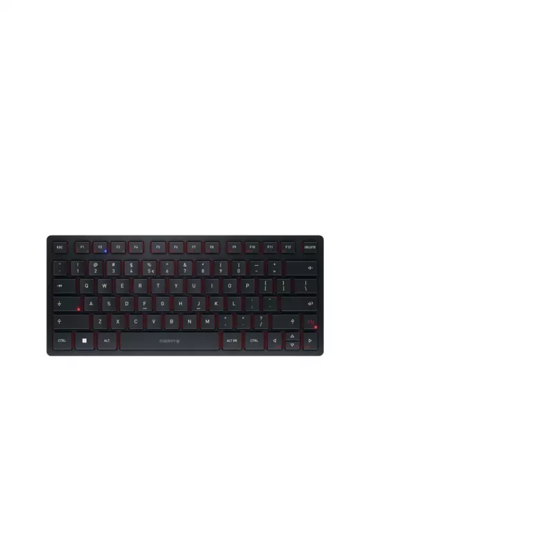 Klawiatura CHERRY KW 9200 MINI uniwersalna USB + RF Wireless + Bluetooth QWERTY angielska czarna
