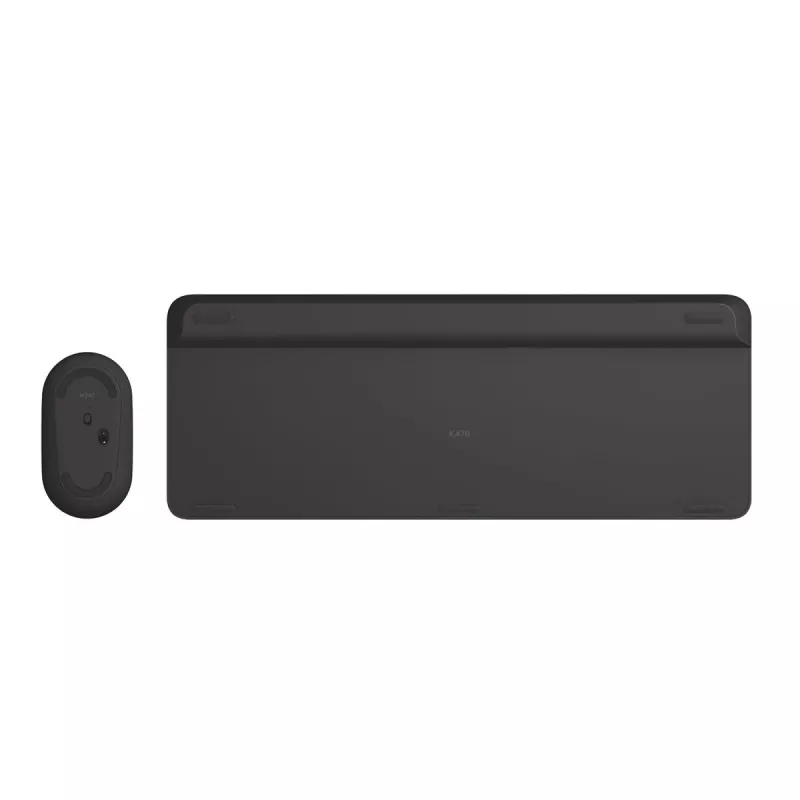 LOGITECH Bezprzewodowy zestaw klawiatury i myszy Slim Mk470 - Grafit - Azerty belgijski