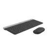 LOGITECH Bezprzewodowy zestaw klawiatury i myszy Slim Mk470 - Grafit - Azerty belgijski