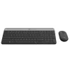 LOGITECH Bezprzewodowy zestaw klawiatury i myszy Slim Mk470 - Grafit - Azerty belgijski