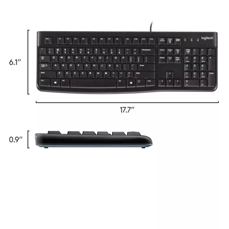 Klawiatura LOGITECH K120 - Azerty belgijski