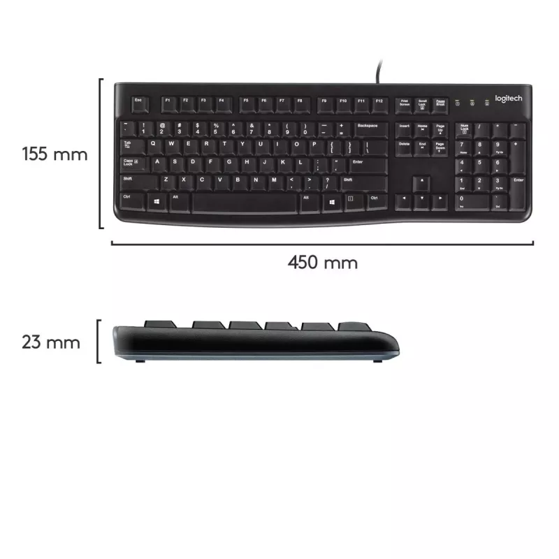 Klawiatura LOGITECH K120 - Azerty belgijski