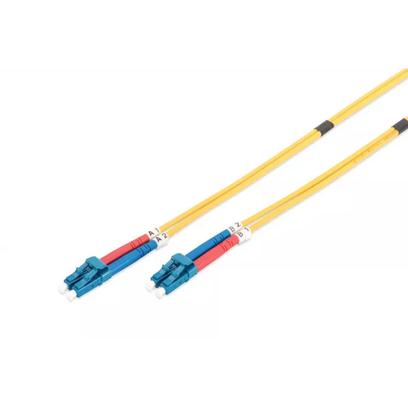 DIGITUS Fiber Optic Patch Cord, LC do LC OS2, Singlemode 09/125 µ, Duplex, Długość 10 m