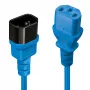 Lindy 2m Kabel przedłużający IEC, niebieski