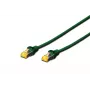 Kabel krosowy DIGITUS - CAT6a - S/FTP - Snagless - Cu - 1m - zielony