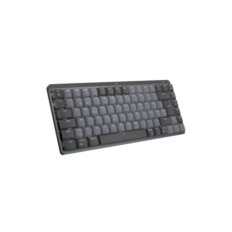 LOGITECH Mx Mechanical Mini Minimalistyczna Bezprzewodowa Podświetlana Klawiatura - Grafitowa Cicha Dotykowa Qwertz Suisse