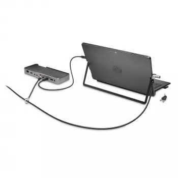 Kensington NanoSaver Keyed Dual Head Laptop Lock, 1,8 m, Kensington, Klucz, Stal węglowa, Czarny, Stal nierdzewna