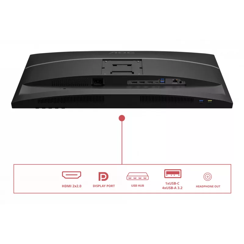 Monitor komputerowy AOC E4 U27E4CV 68,6 cm (27 cali) 3840 x 2160 pikseli 4K Ultra HD LED Czarny