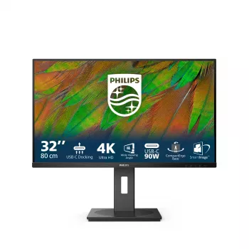 Philips 3000 series 32B1U3900/00 monitor komputerowy 80 cm (31,5 cala) 3840 x 2160 pikseli 4K Ultra HD LCD Czarny