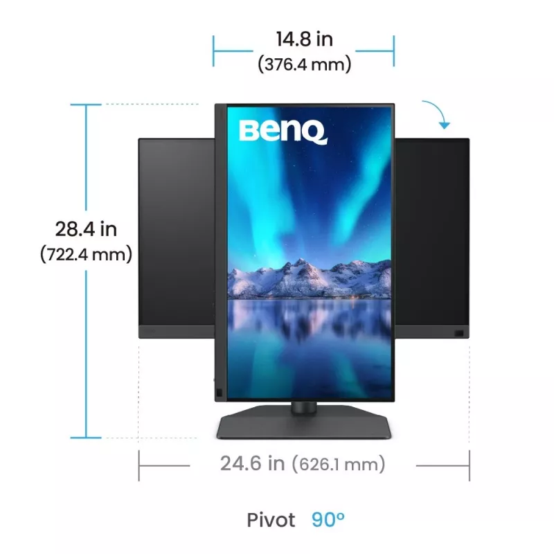 Monitor komputerowy BenQ SW242Q 61,2 cm (24,1 cala) 2560 x 1600 pikseli WQXGA LED Czarny